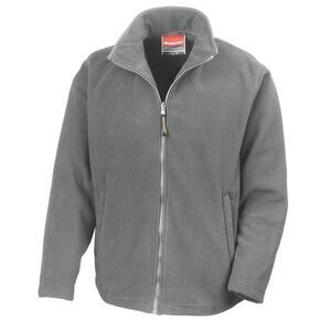 Result Mens Horizon Micro High Density Compact Fleece Jacket / Gray